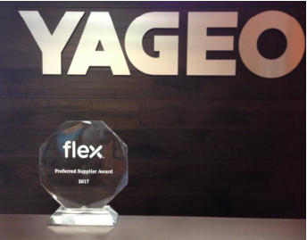 国巨电子被Flex评选为2017年首选供应商
